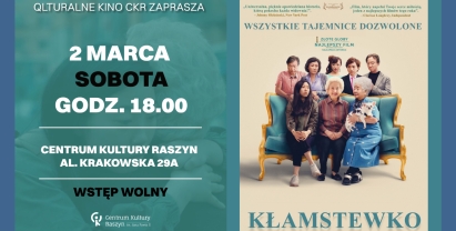 Plakat: Qultularne kino CKR zaprasza na film "Kłamstewko"