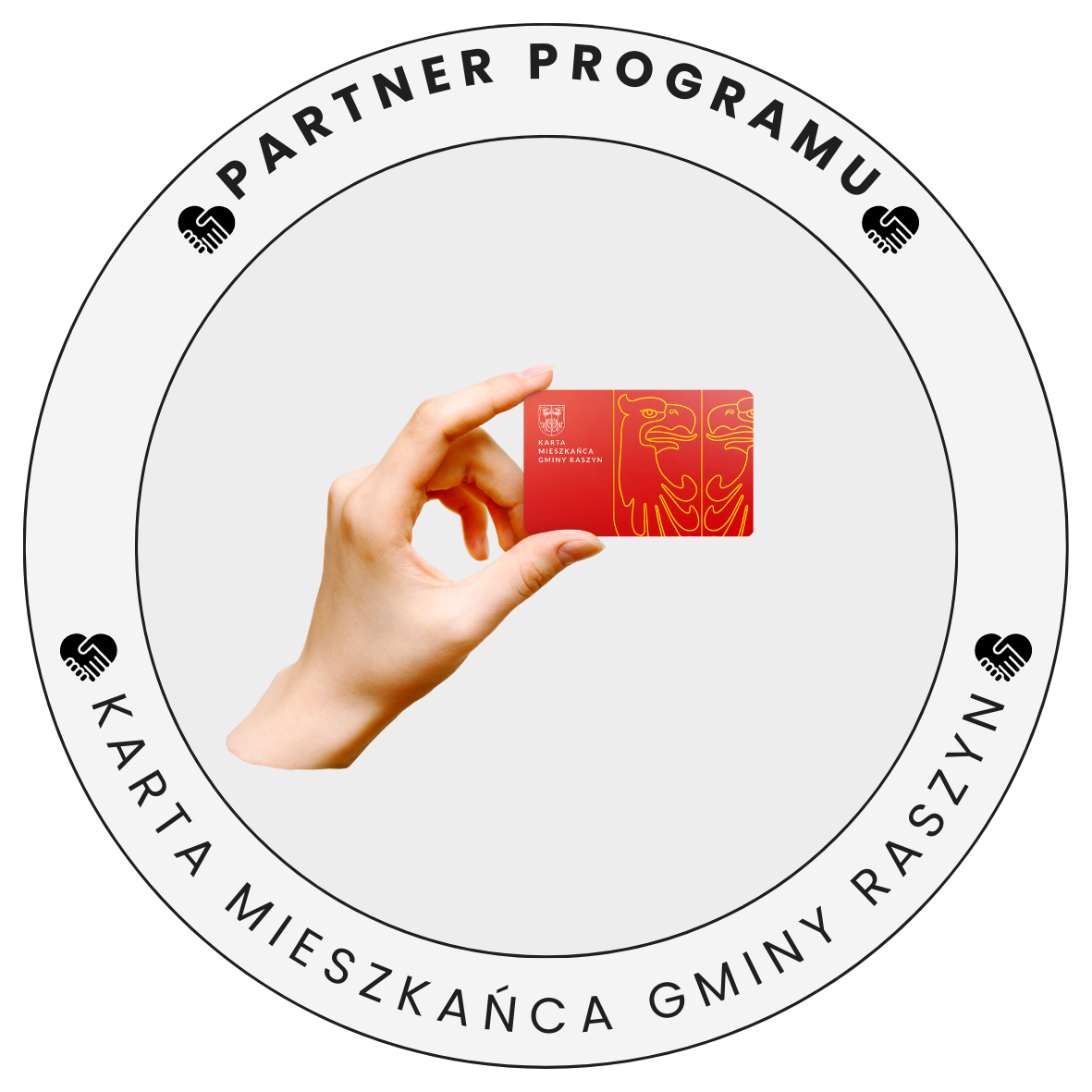 Logo: Jestem Partnerem Programu "Karta Mieszkańca Gminy Raszyn"