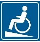 Ikona podjazdu dla wózka