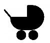 Ikona wózka dziecięcego