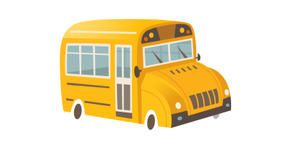 Grafika Autobus dla mazowieckich szkół 